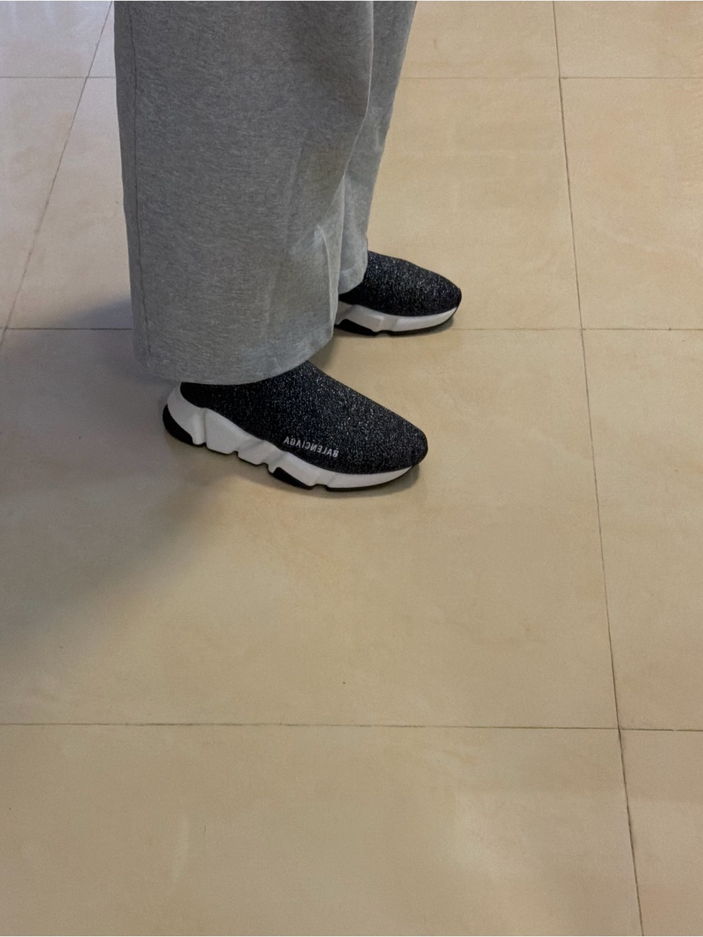 Men's Black Knit Slip-On Sock Sneakers - Casual Lightweight Design